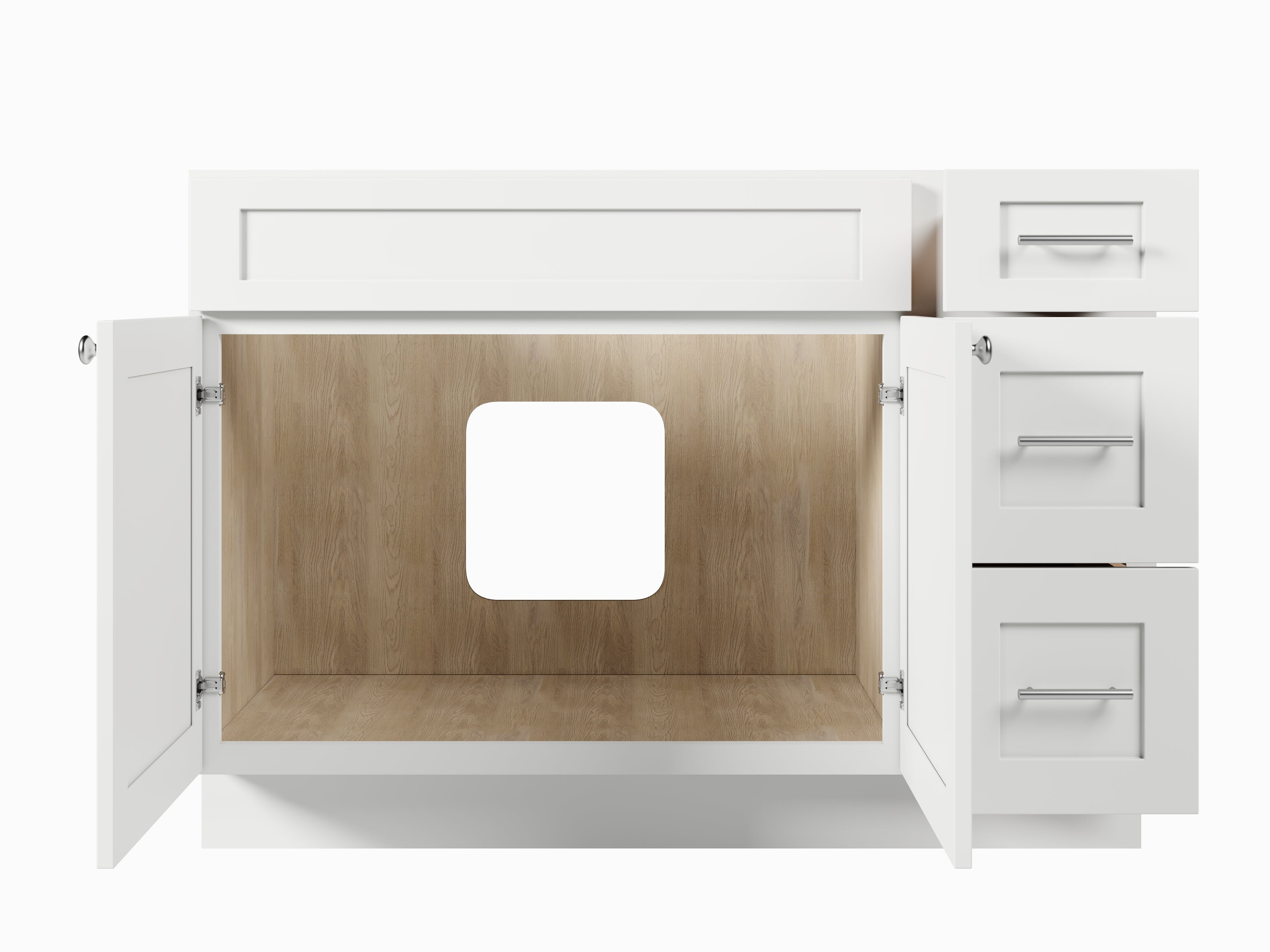 Disar 48" Single Bathroom Vanity Base with Right Drawers