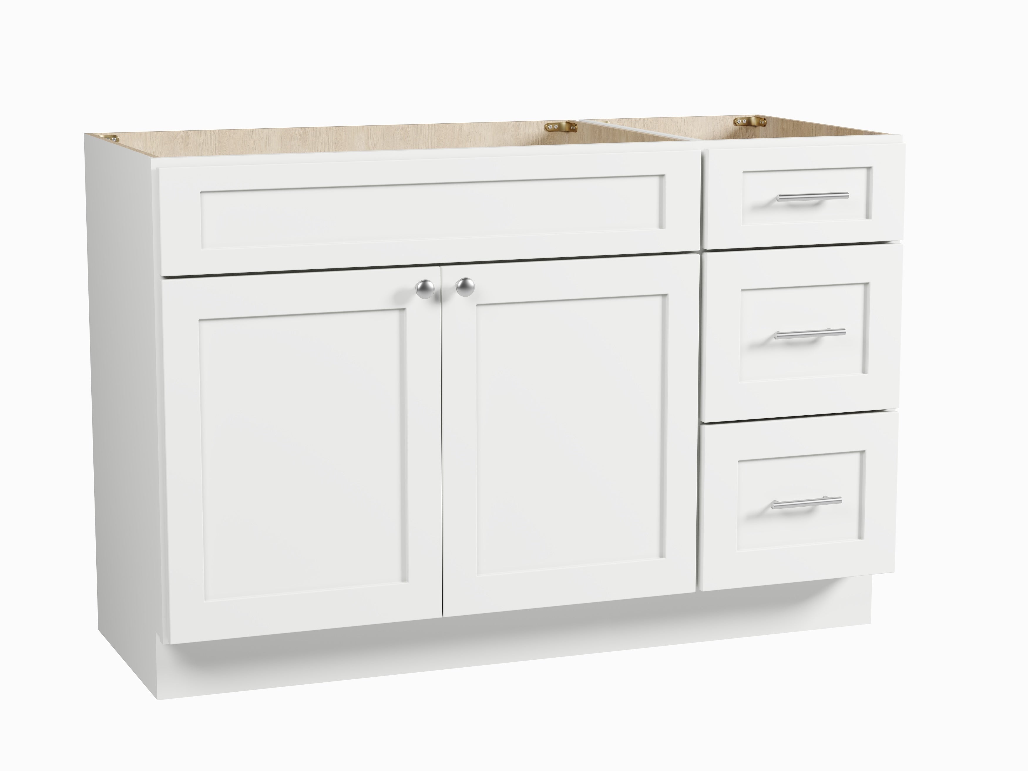 Disar 51" Single Bathroom Vanity Base Only in White