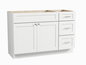 Disar 51" Single Bathroom Vanity Base Only in White