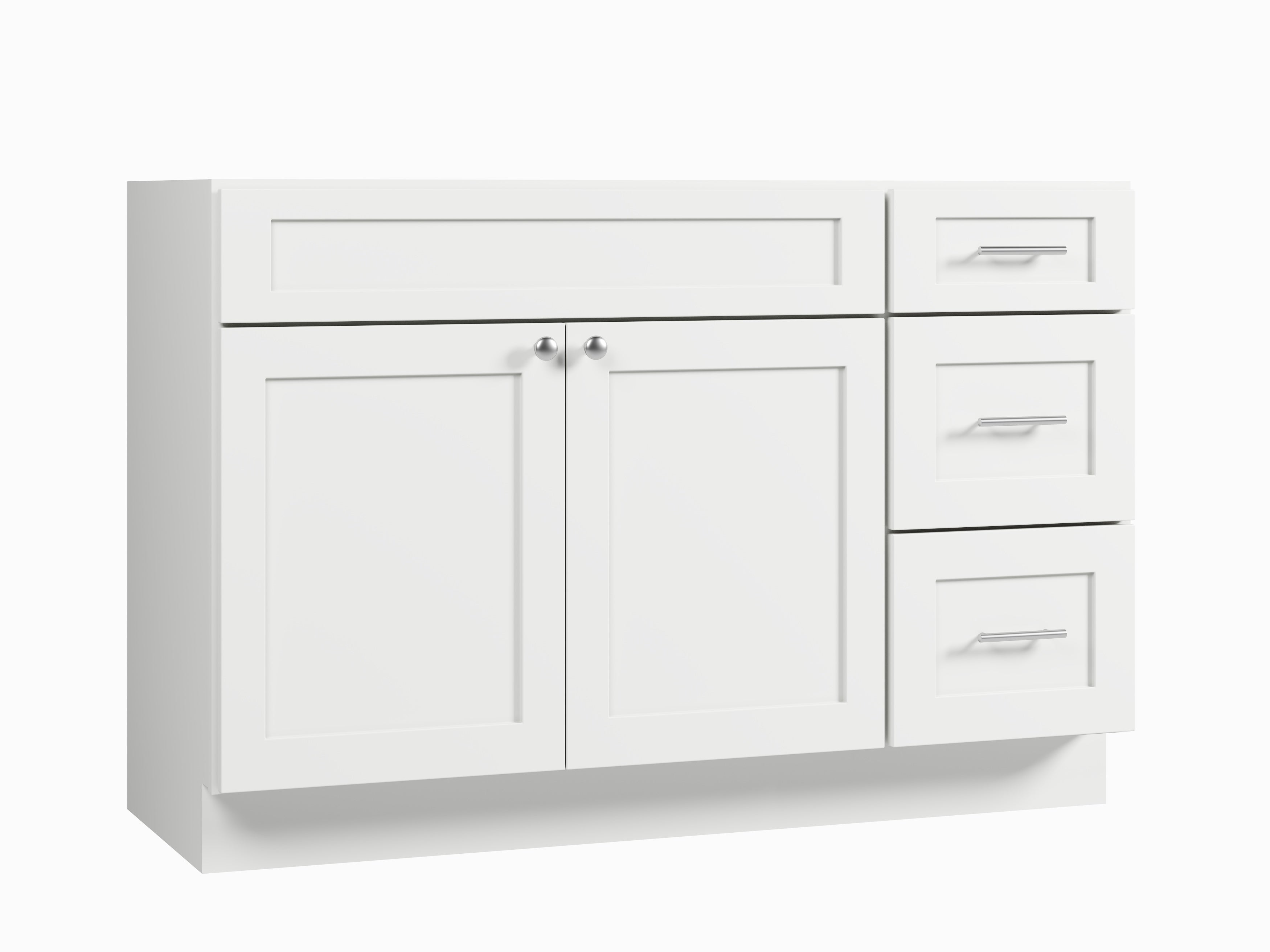 Disar 51" Single Bathroom Vanity Base Only in White