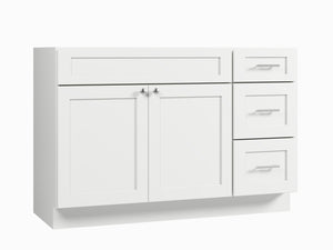 Disar 51" Single Bathroom Vanity Base Only in White