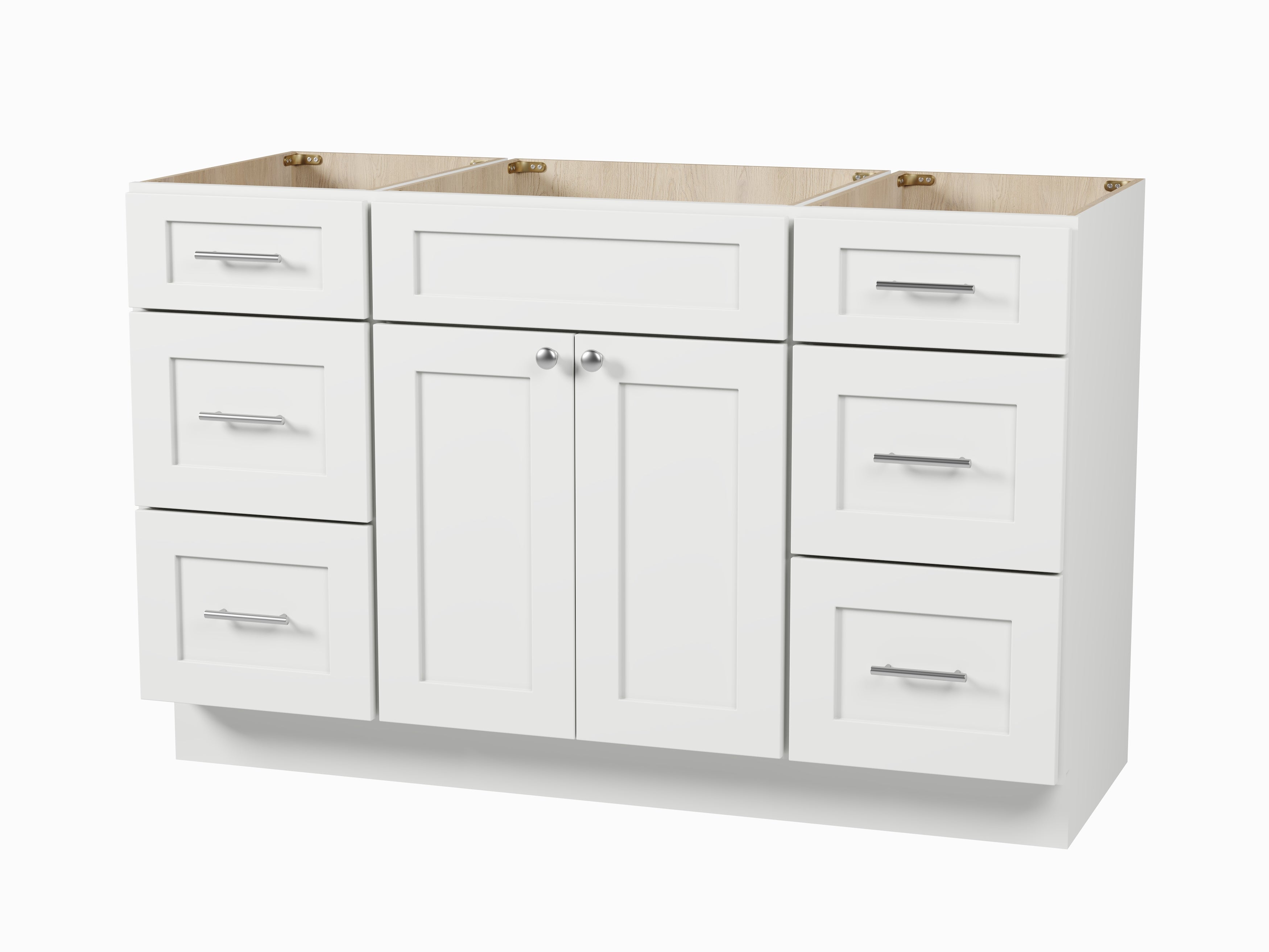 Disar 54" Single Bathroom Vanity Base Only in White