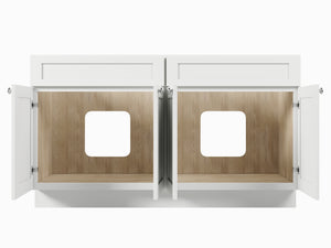 Disar 60'' Double Bathroom Vanity Base Only