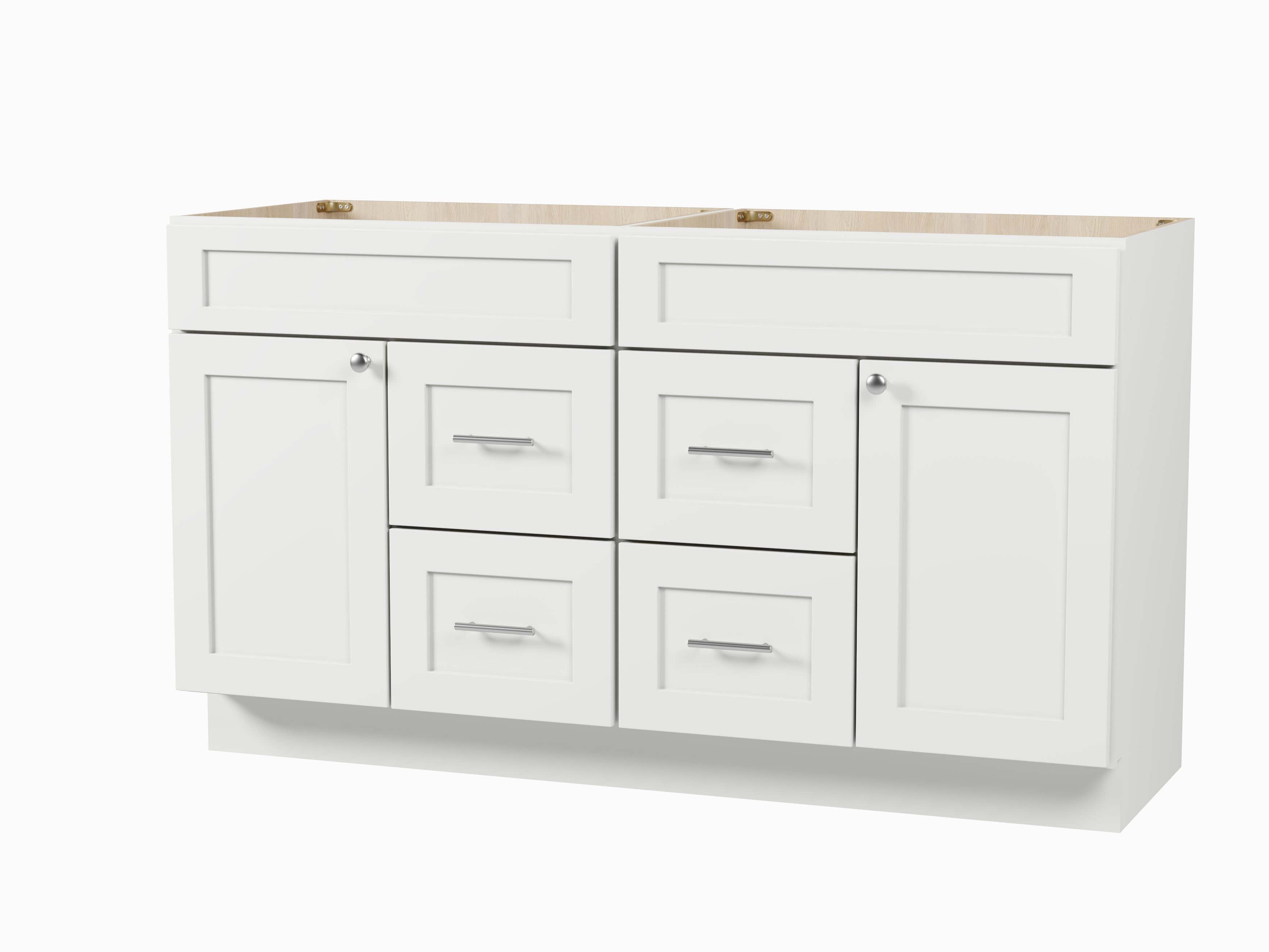 Disar 60'' Double Bathroom Vanity With Drawer Base Only