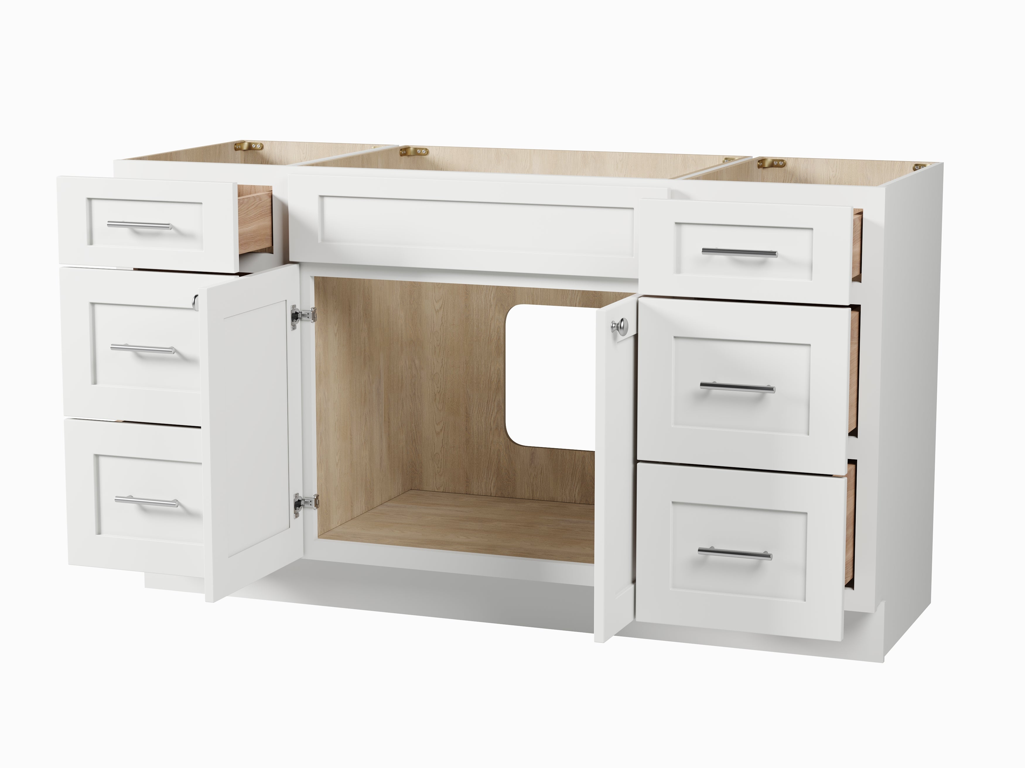 Disar 60'' Single Bathroom Vanity With Drawer Base Only