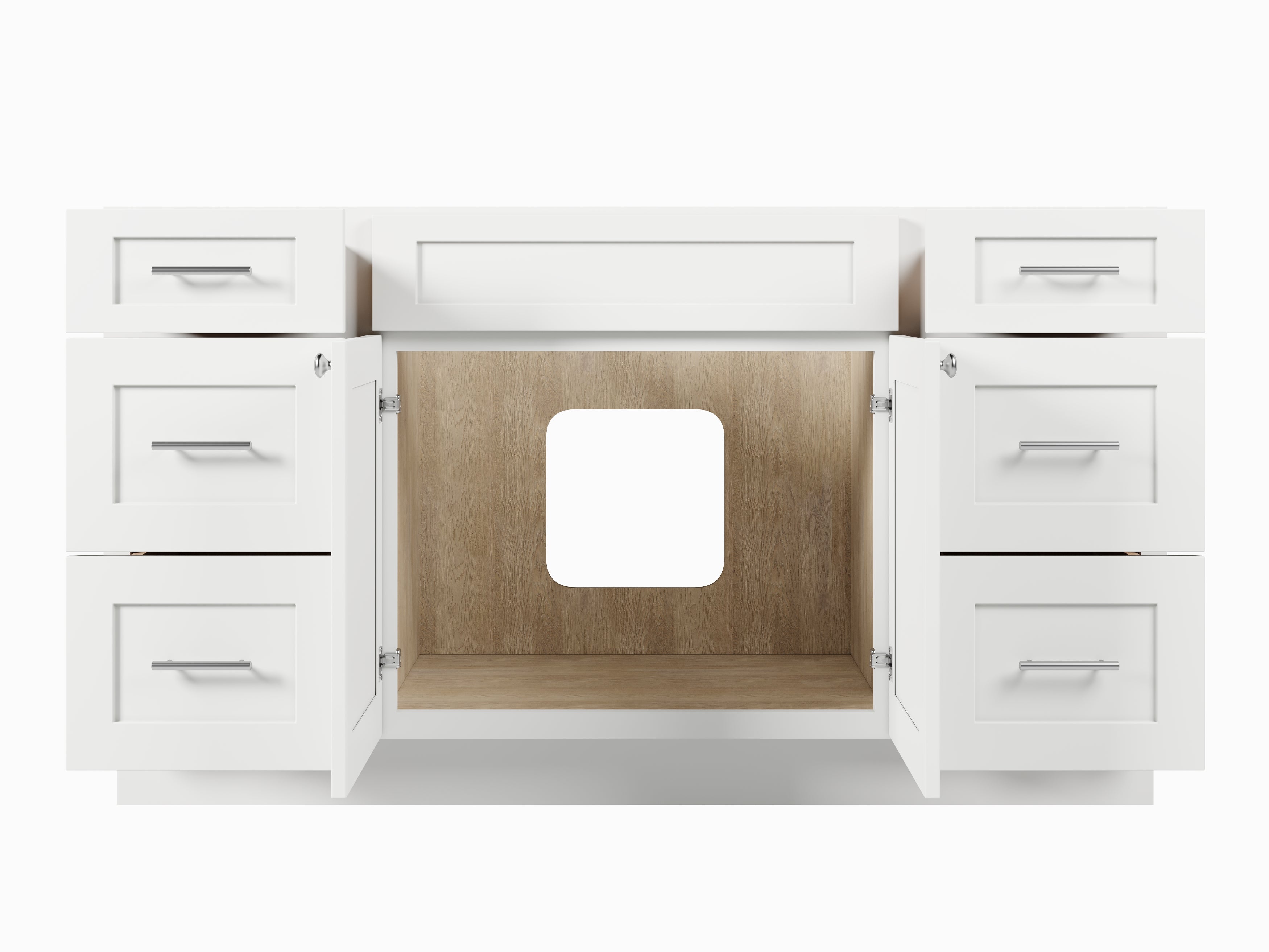 Disar 60'' Single Bathroom Vanity With Drawer Base Only