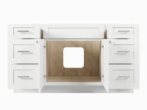 Disar 60'' Single Bathroom Vanity With Drawer Base Only