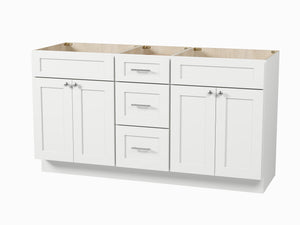 Disar 63'' Double Bathroom Vanity With Drawer Base Only
