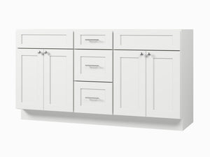 Disar 63'' Double Bathroom Vanity With Drawer Base Only