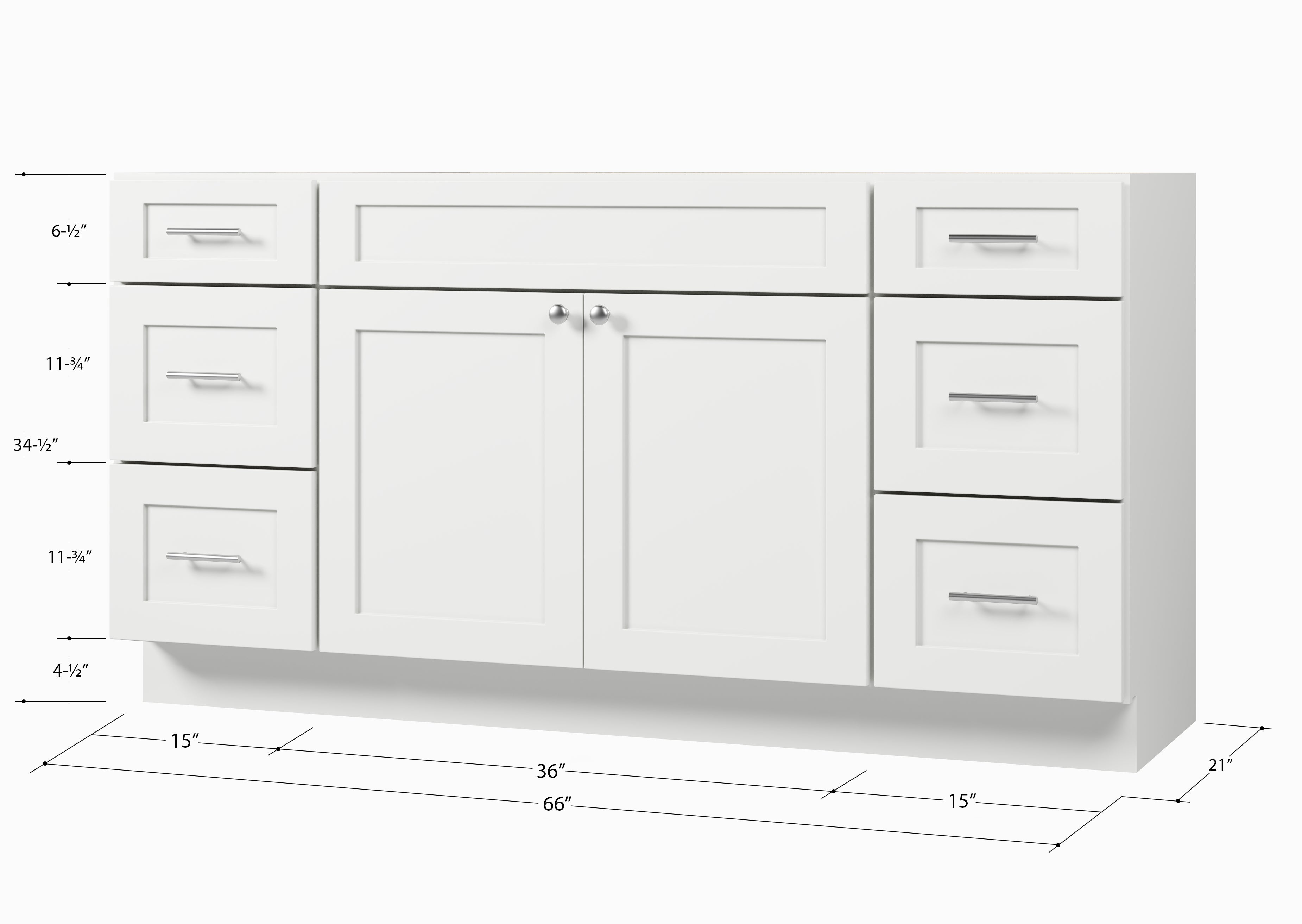 Disar 66'' Single Bathroom Vanity Base Only