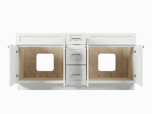 Disar 72" Double Bathroom Vanity Base with Drawers