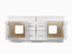 Disar 72'' Double Bathroom Vanity With Drawer Base Only