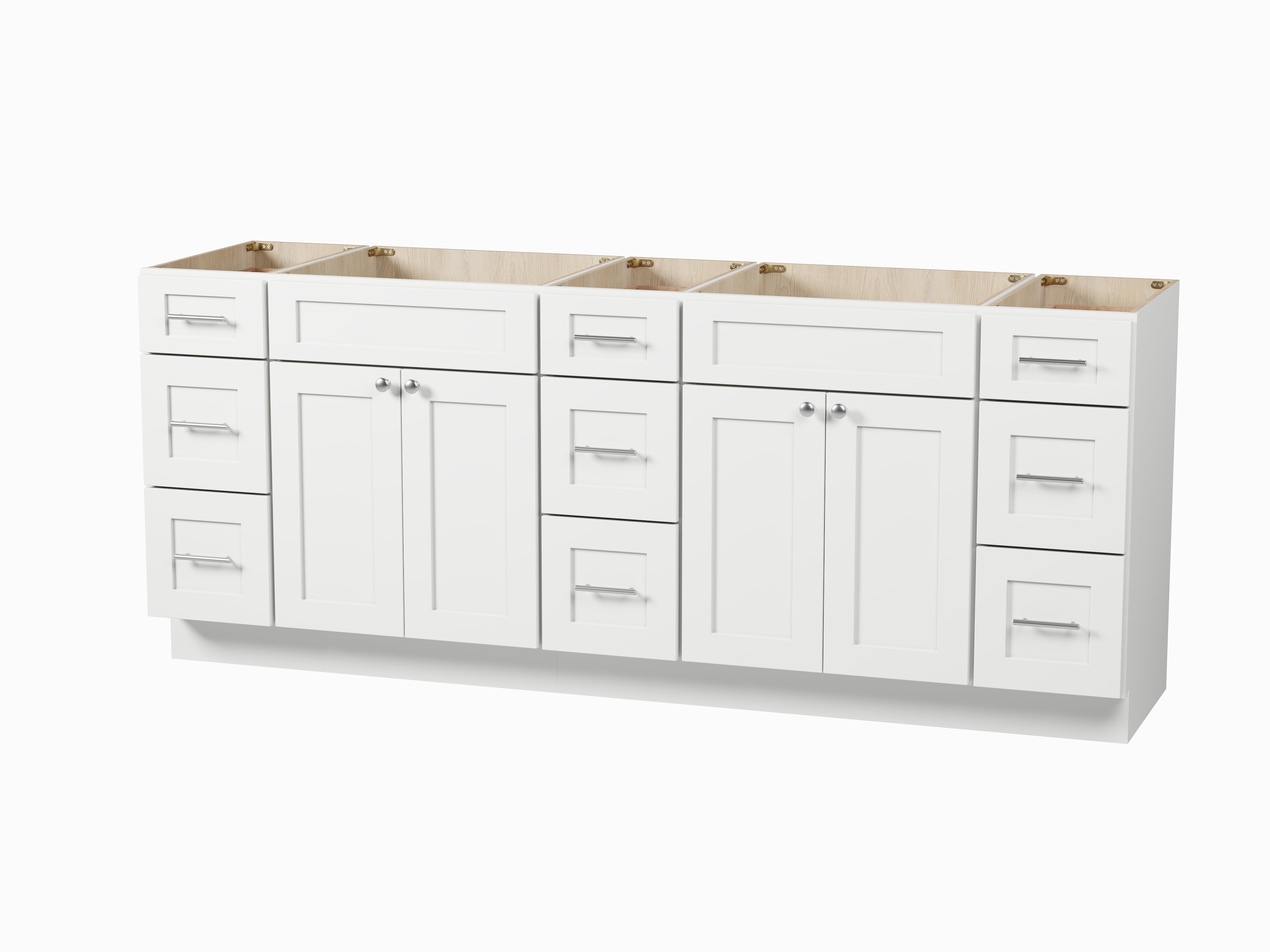 84 Double Bathroom Vanity Base Only