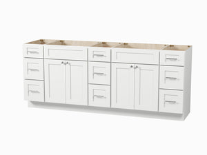 84 Double Bathroom Vanity Base Only