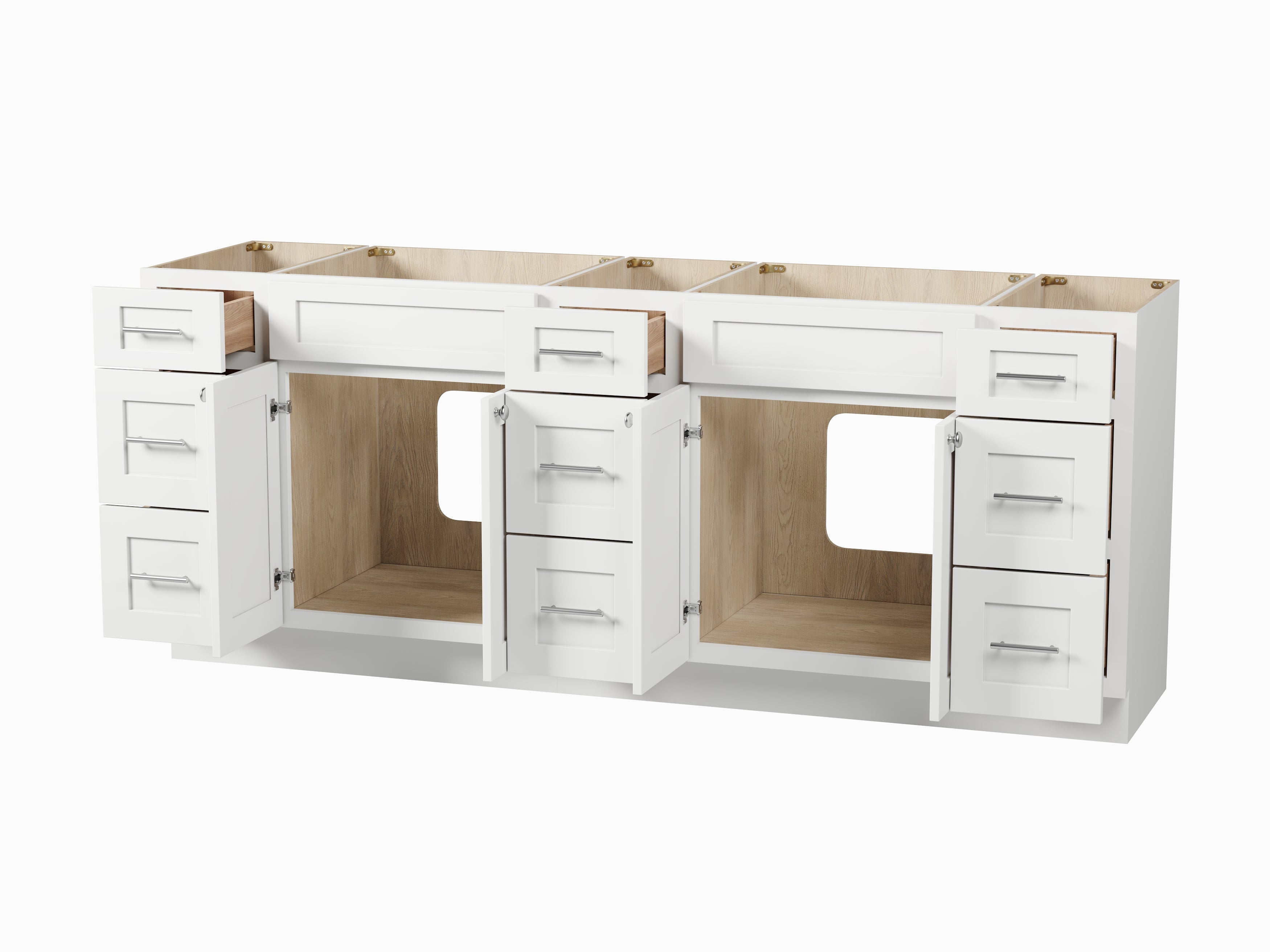 84 Double Bathroom Vanity Base Only