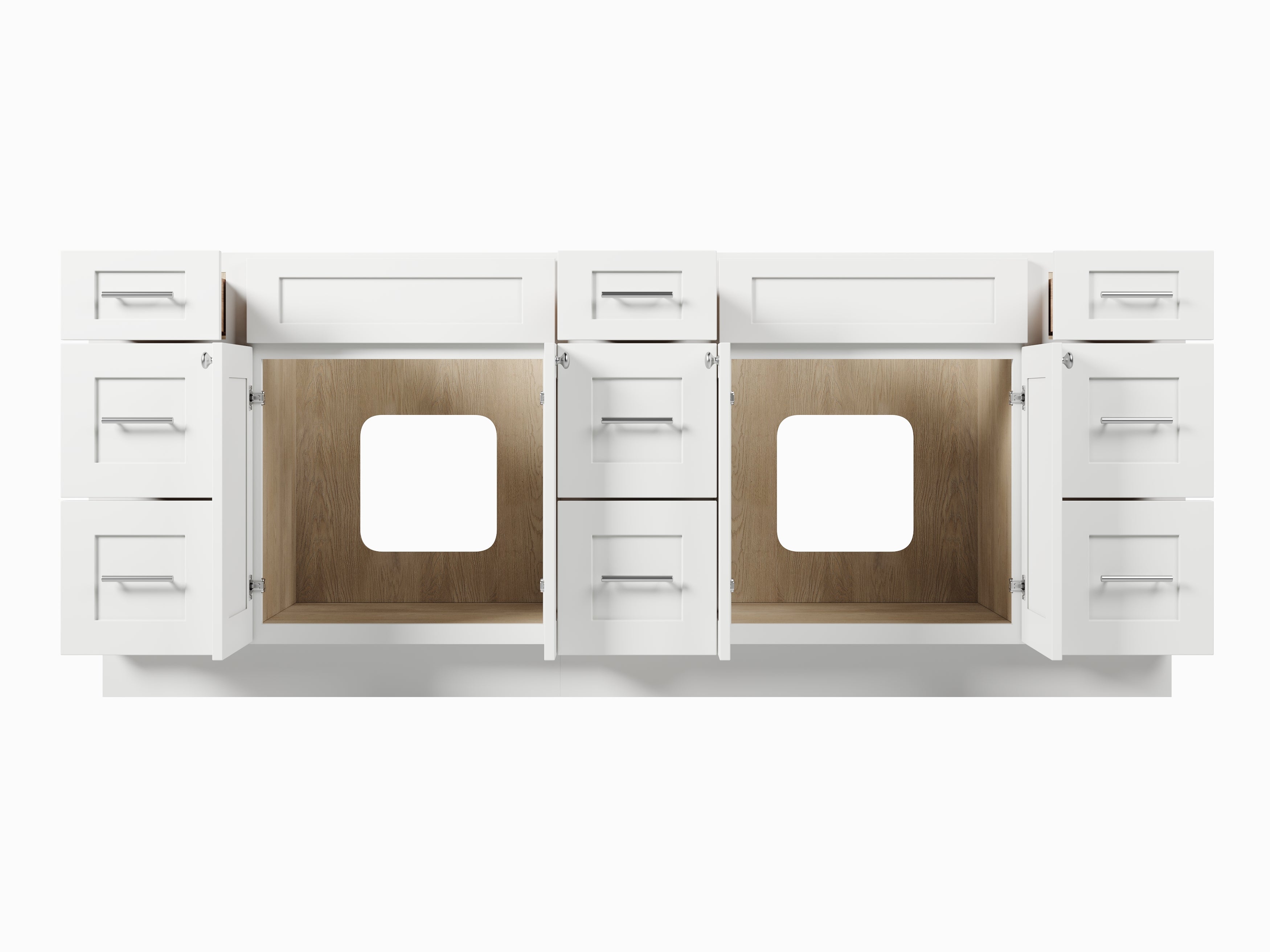84 Double Bathroom Vanity Base Only