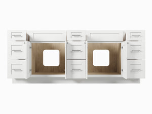 84 Double Bathroom Vanity Base Only