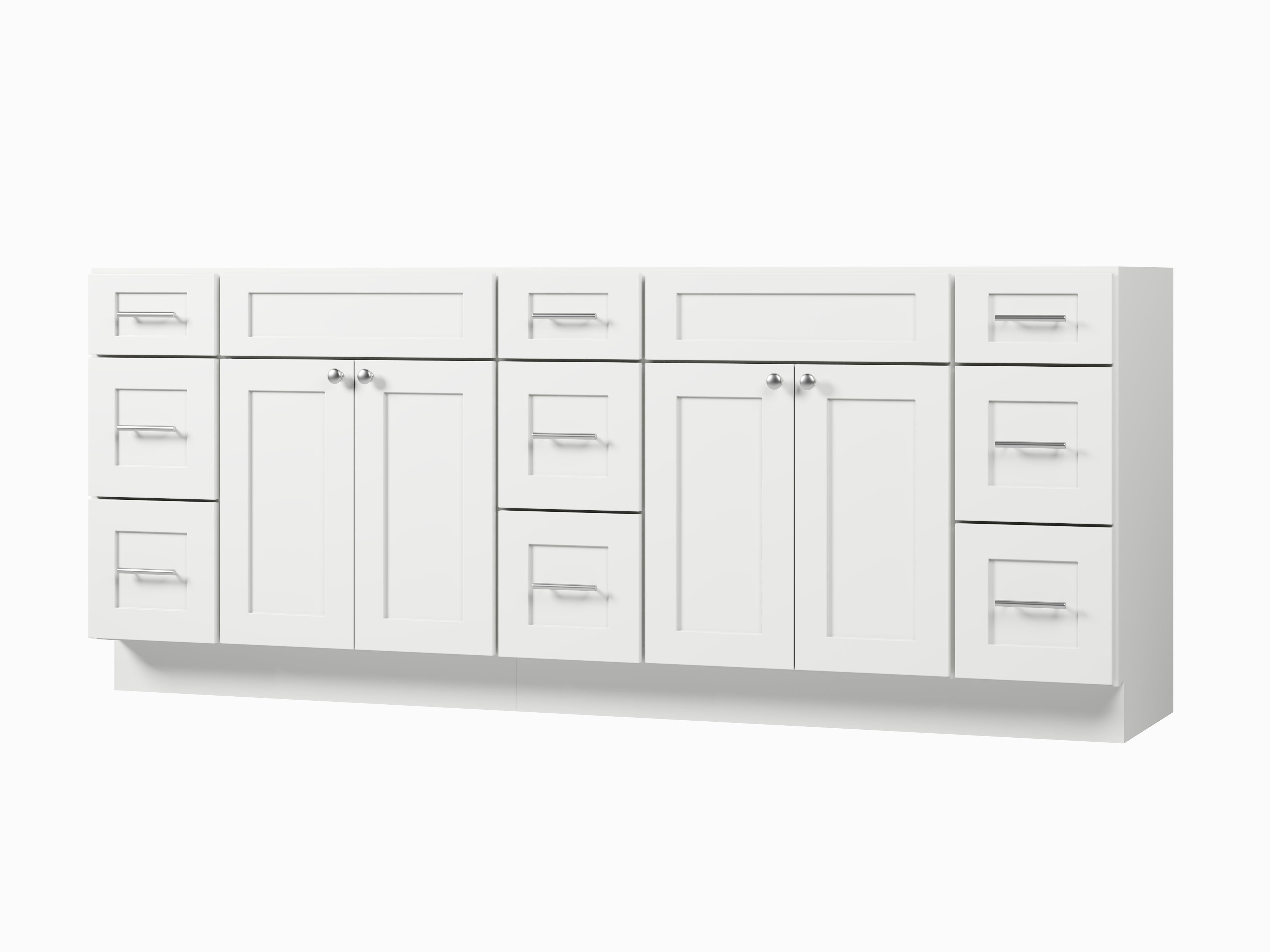 84 Double Bathroom Vanity Base Only