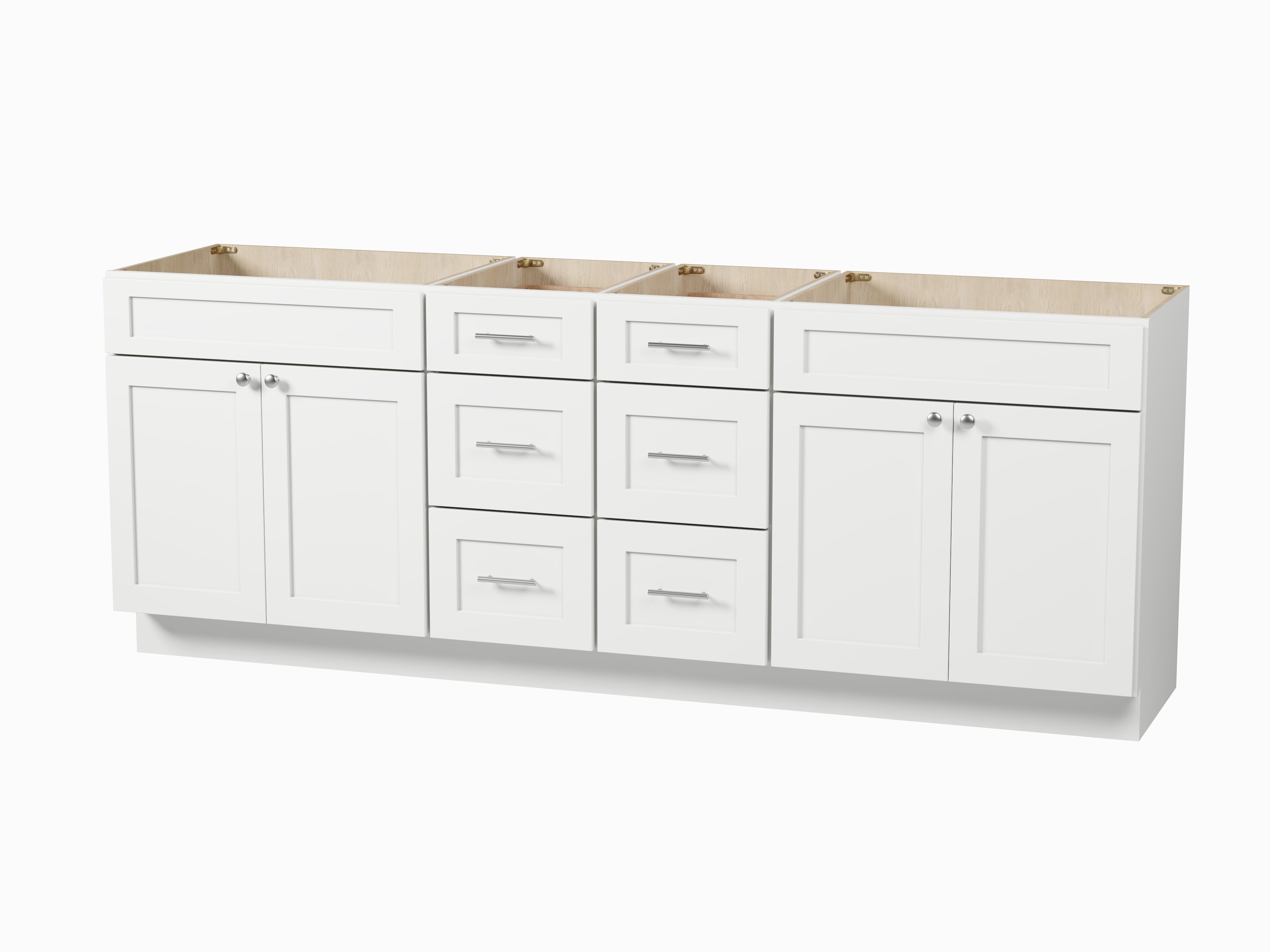 Disar 90 Double Bathroom Vanity Base Only