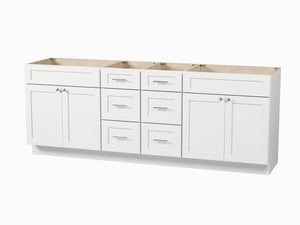 Disar 90 Double Bathroom Vanity Base Only