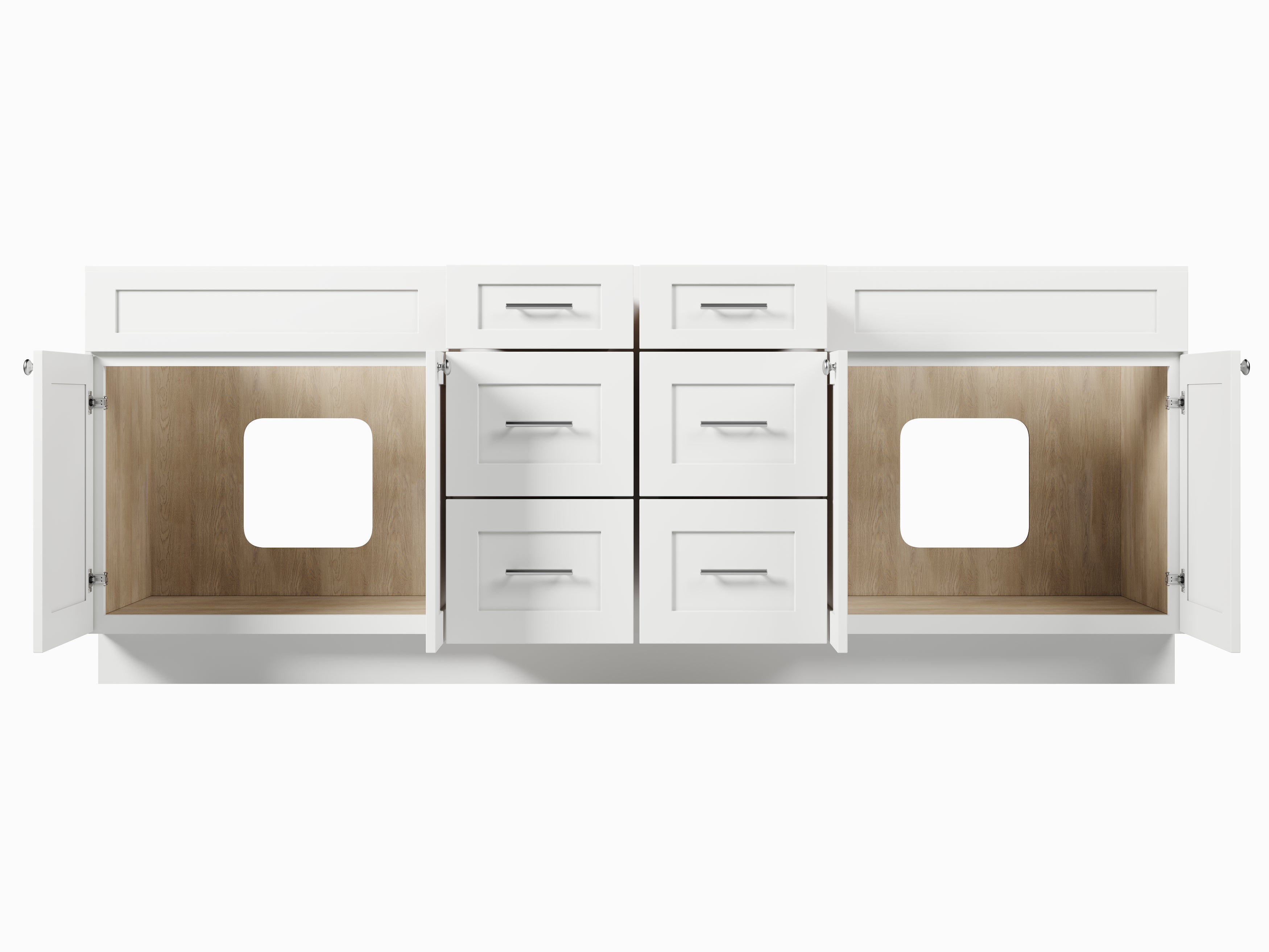 Disar 90 Double Bathroom Vanity Base Only