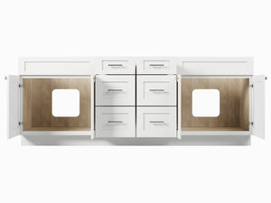 Disar 90 Double Bathroom Vanity Base Only
