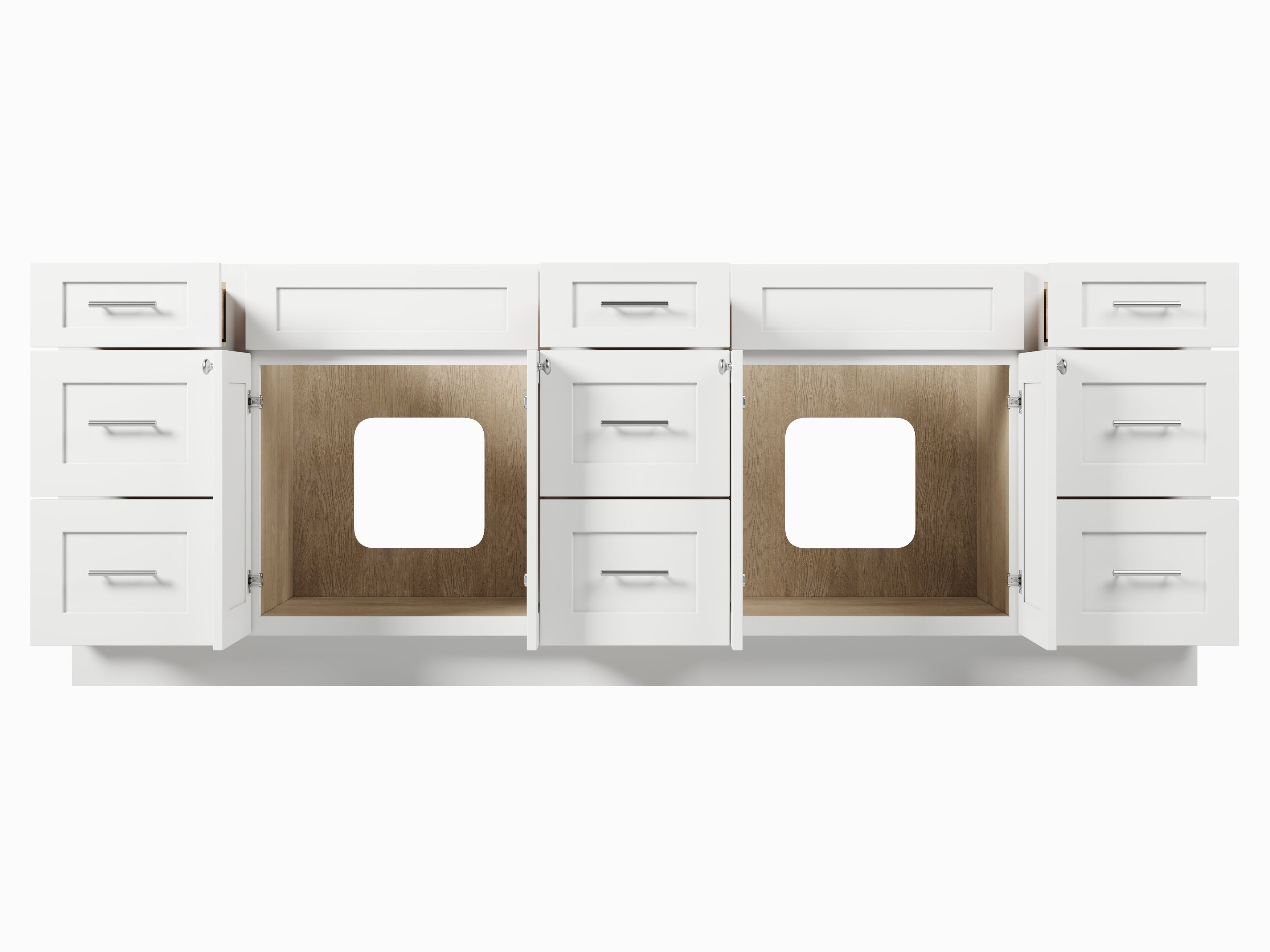 Disar 93'' Double Bathroom Vanity Base only