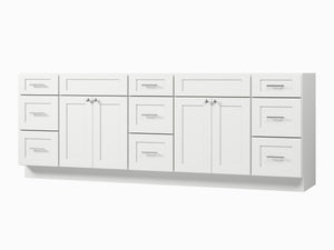 Disar 93'' Double Bathroom Vanity Base only