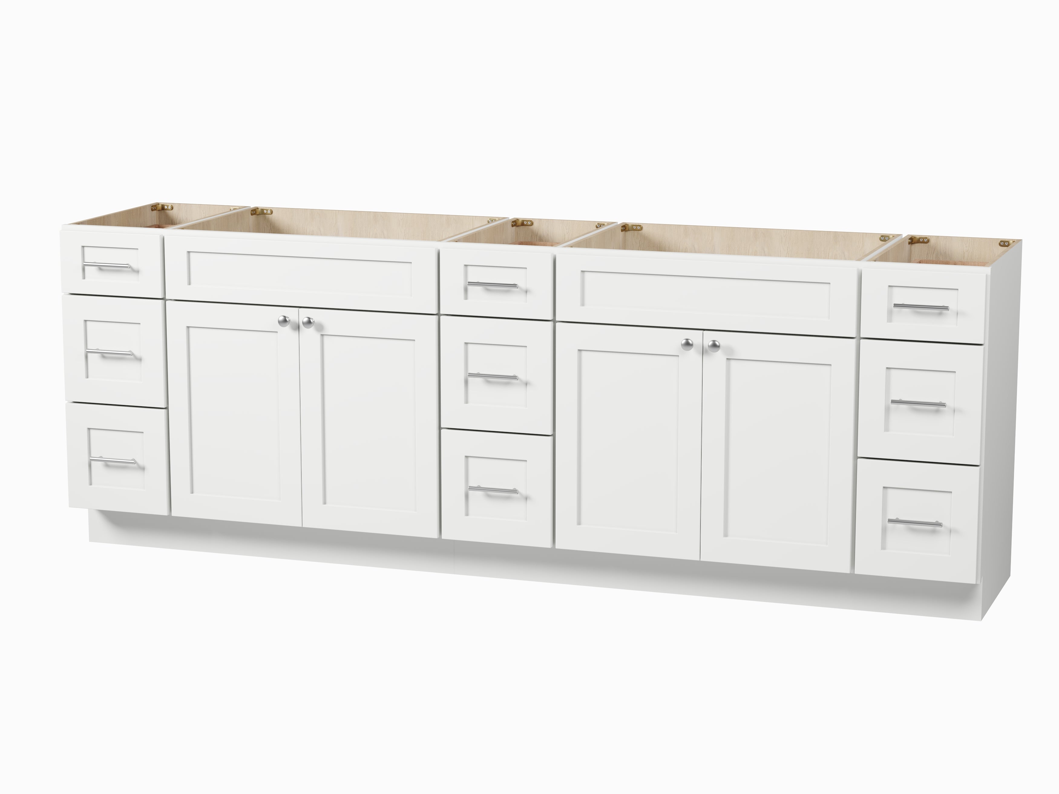 Disar 96" Double Bathroom Vanity Base