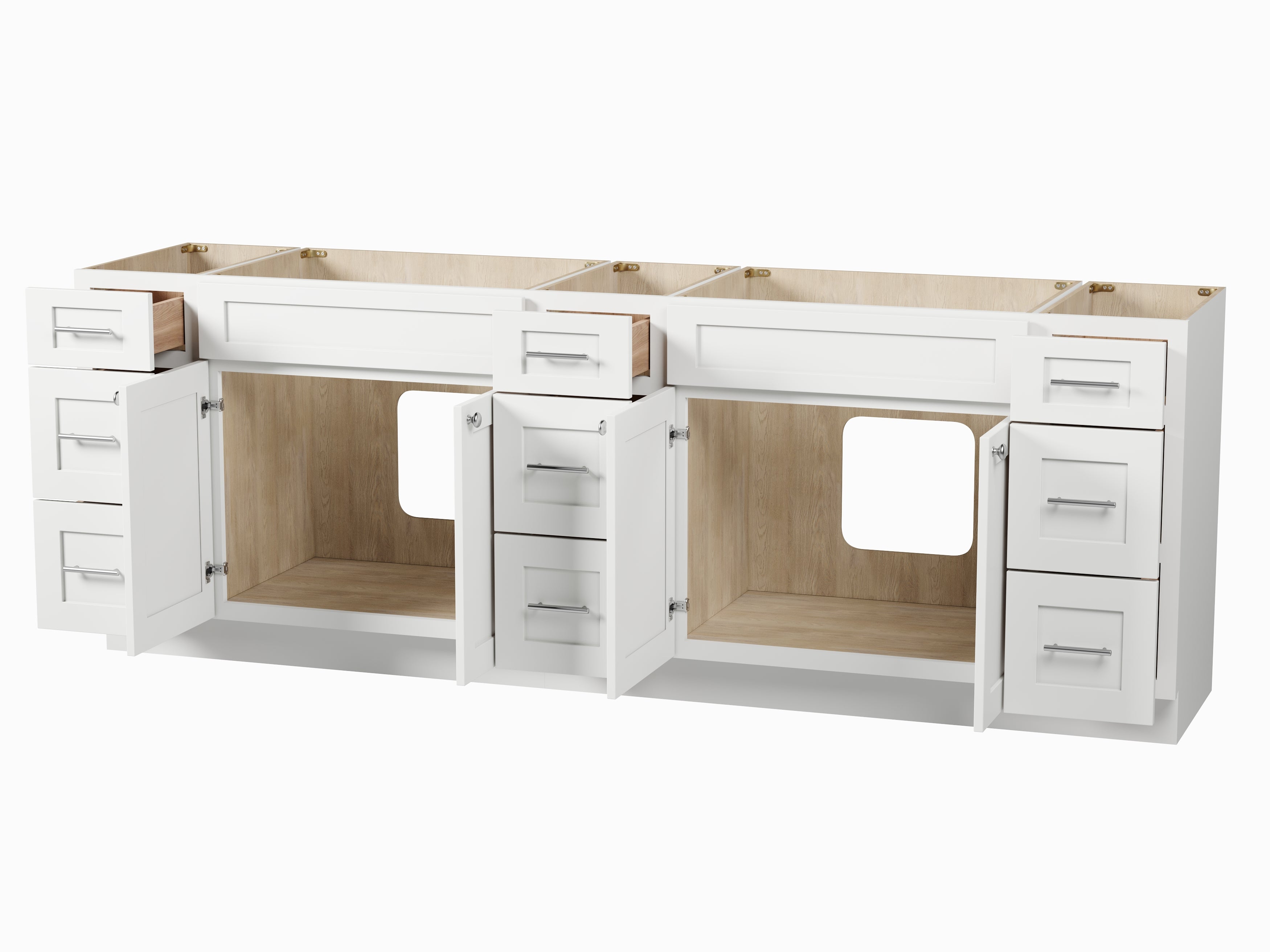Disar 96" Double Bathroom Vanity Base
