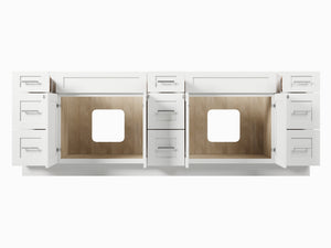 Disar 96" Double Bathroom Vanity Base