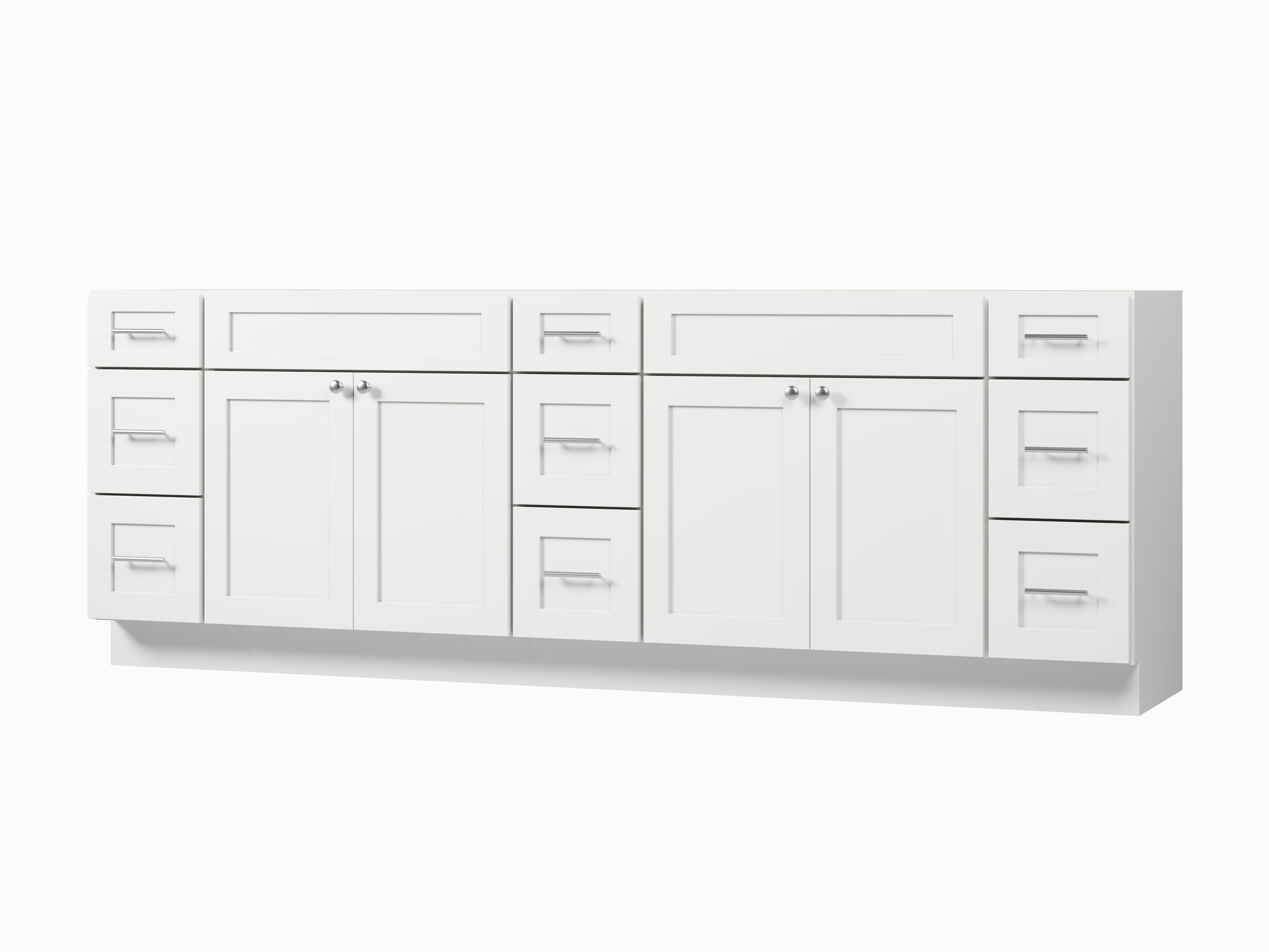 Disar 96" Double Bathroom Vanity Base