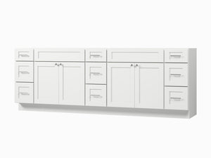 Disar 96" Double Bathroom Vanity Base