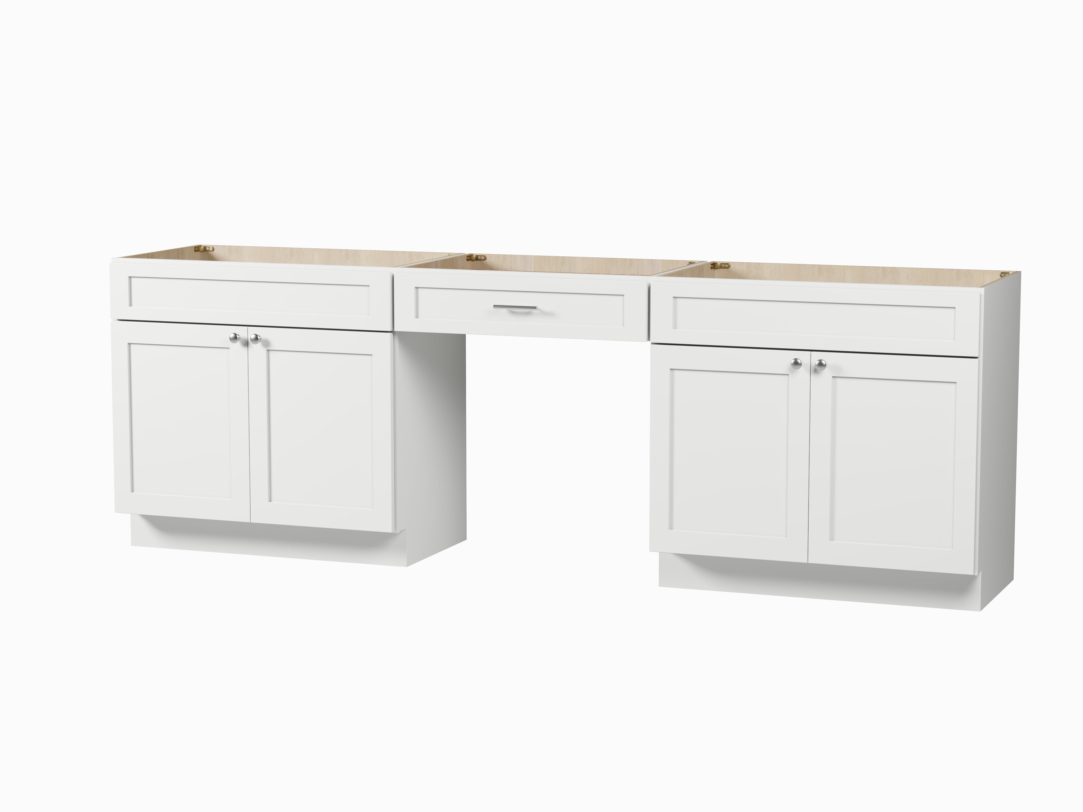 102" Double Bathroom Vanity Base Only