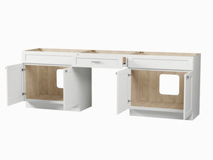 102" Double Bathroom Vanity Base Only