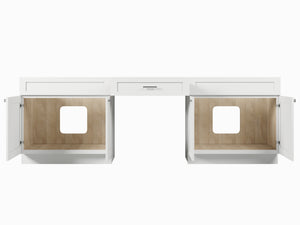 102" Double Bathroom Vanity Base Only