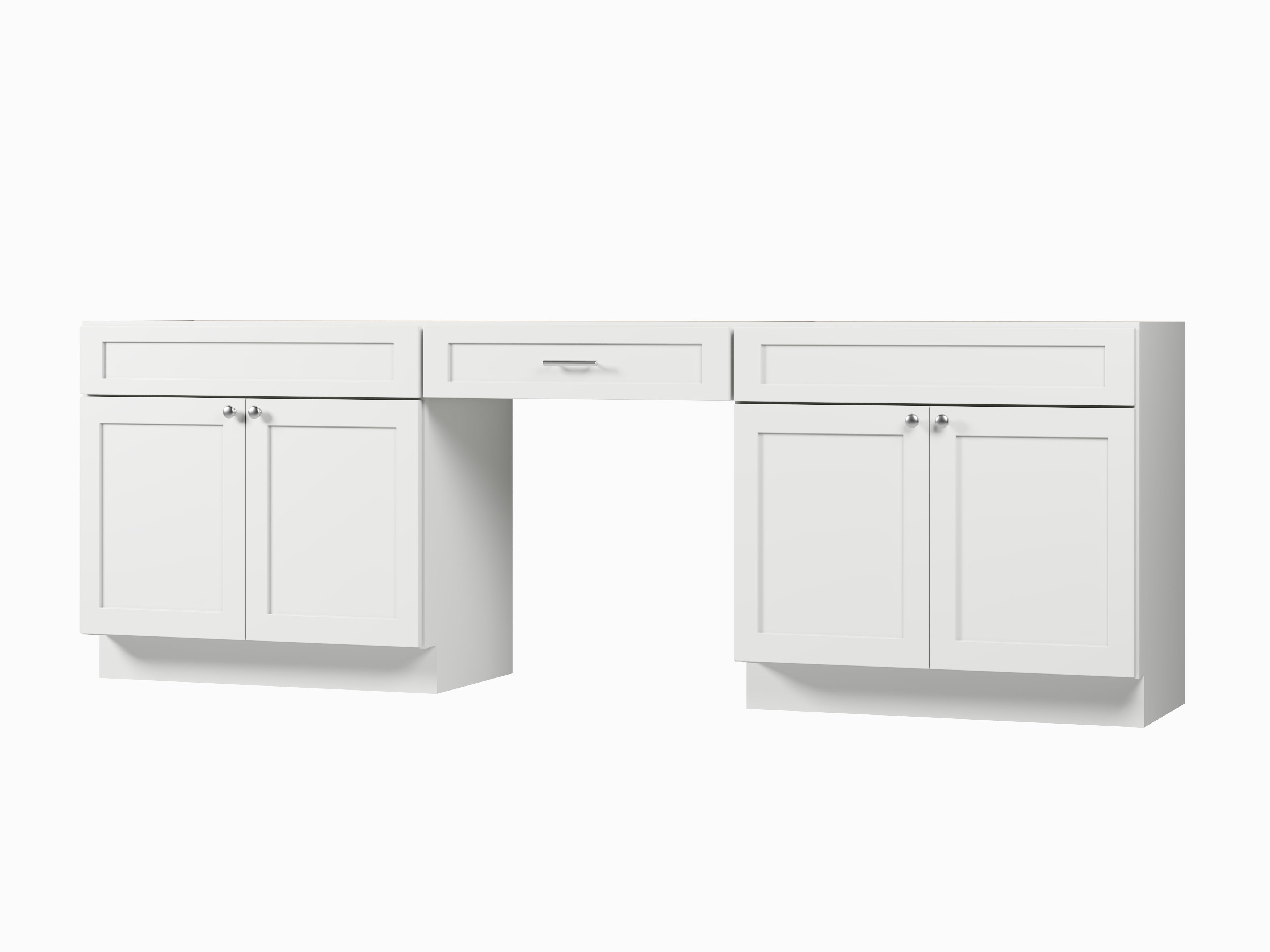 102" Double Bathroom Vanity Base Only