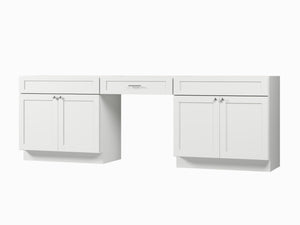 102" Double Bathroom Vanity Base Only