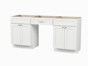 72" Double Bathroom Vanity Base Only