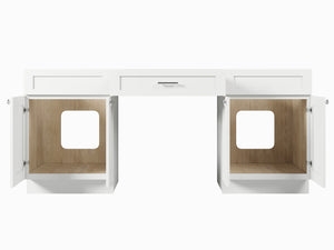 78" Double Bathroom Vanity Base Only