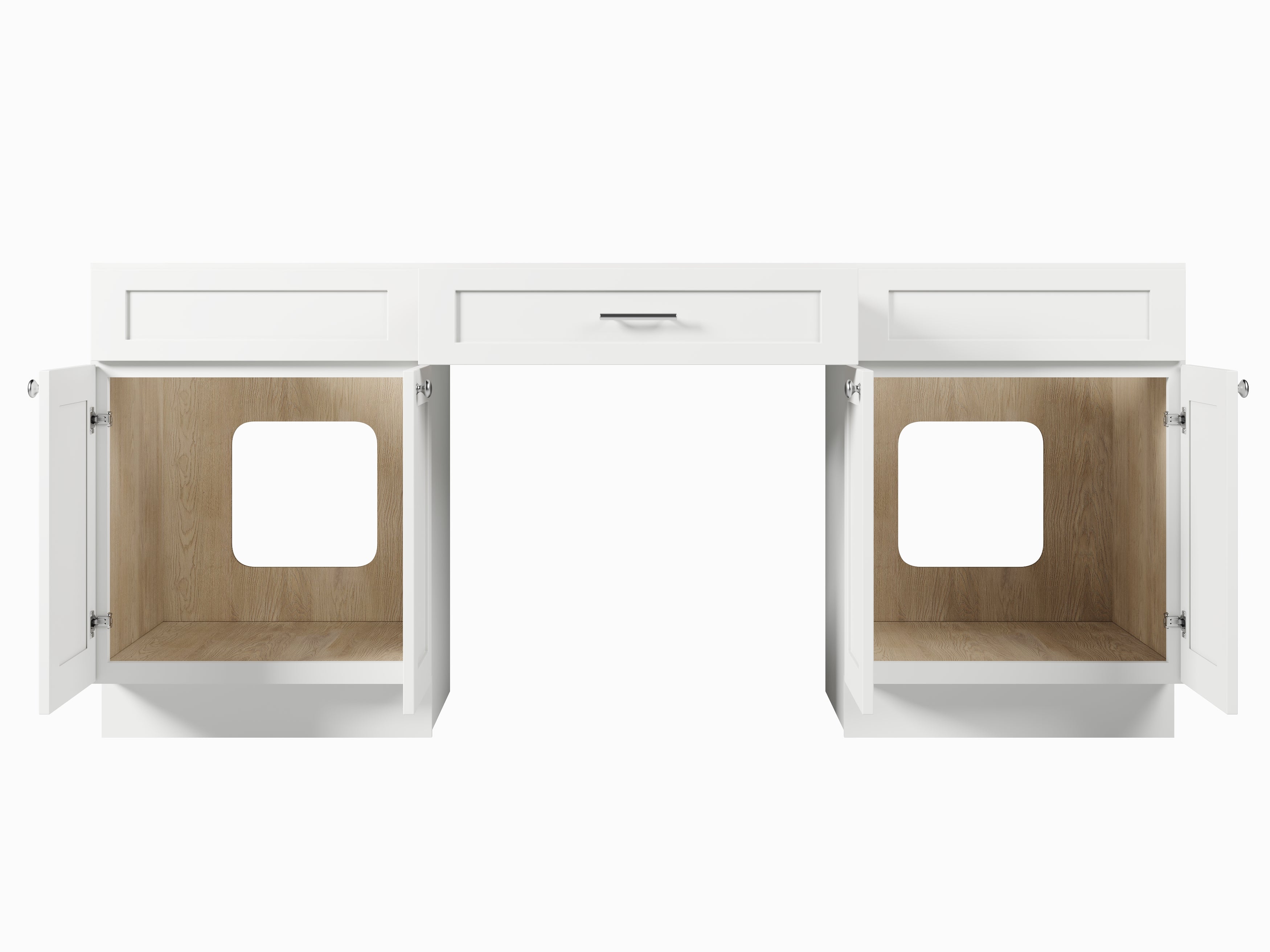 78" Double Bathroom Vanity Base Only