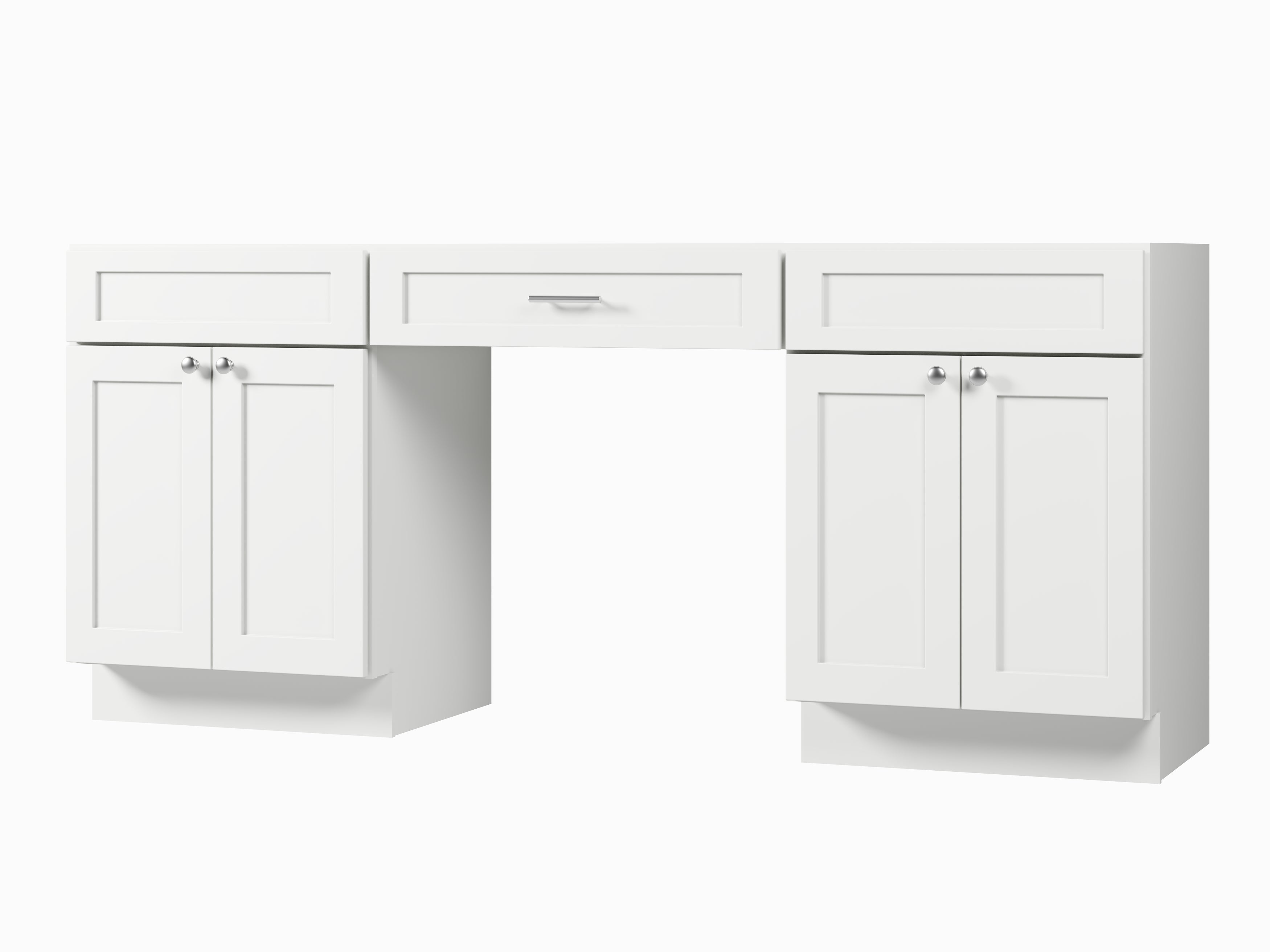 78" Double Bathroom Vanity Base Only
