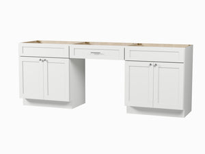 90'' Double Bathroom Vanity Base Only