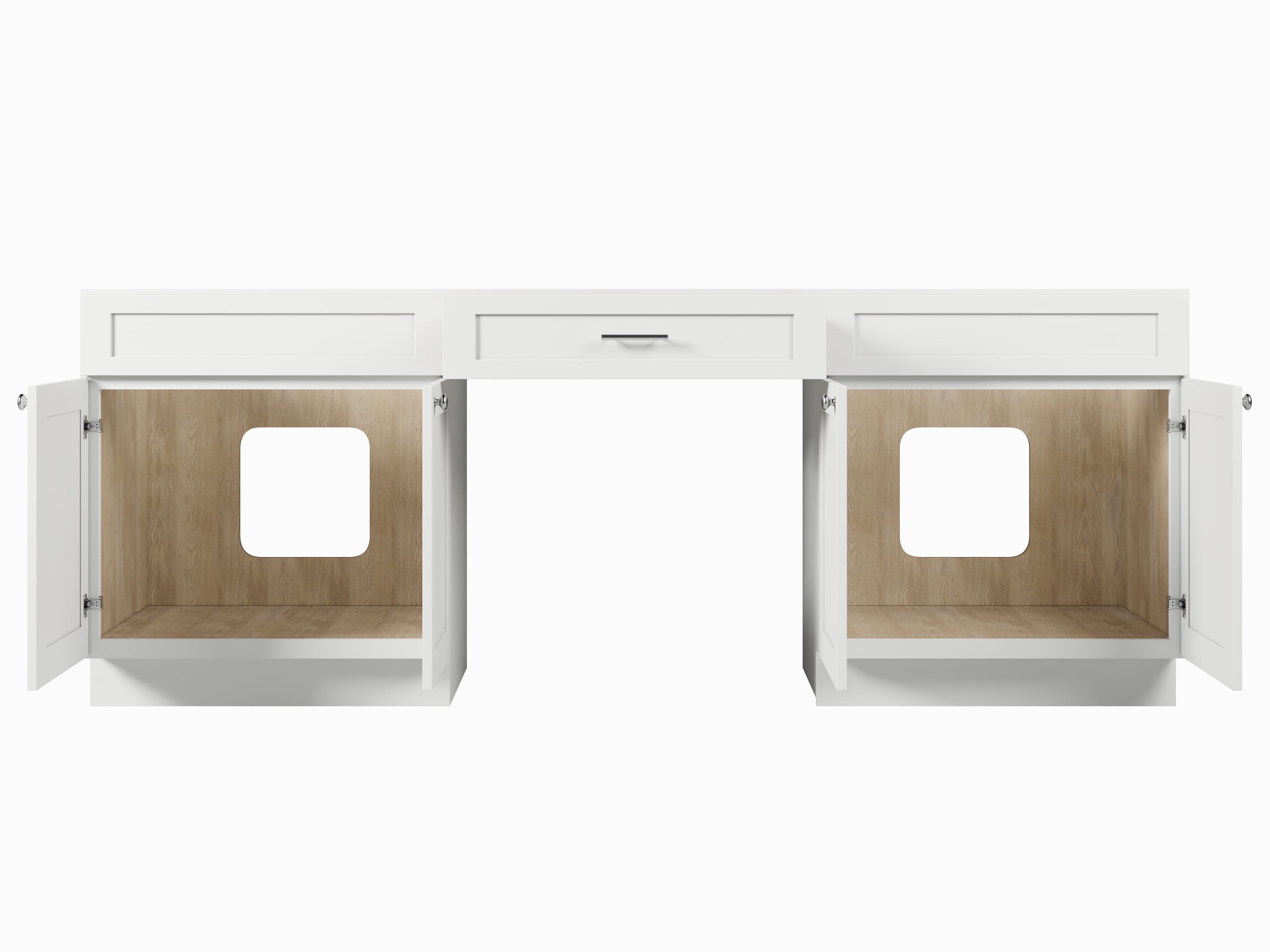 90'' Double Bathroom Vanity Base Only