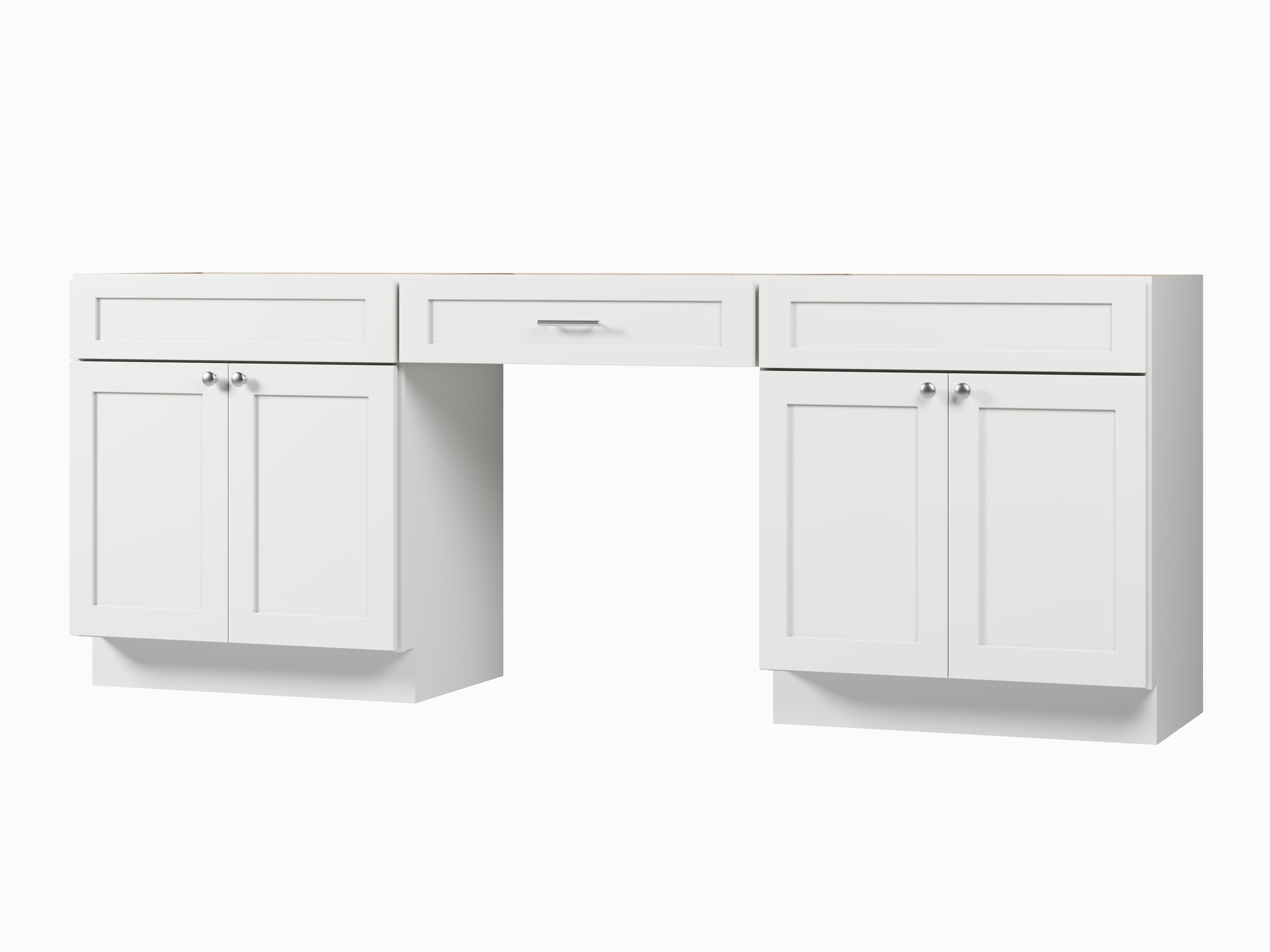 90'' Double Bathroom Vanity Base Only