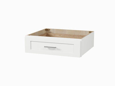 [color:White] 24" Vanity Desk Drawer - White finish view