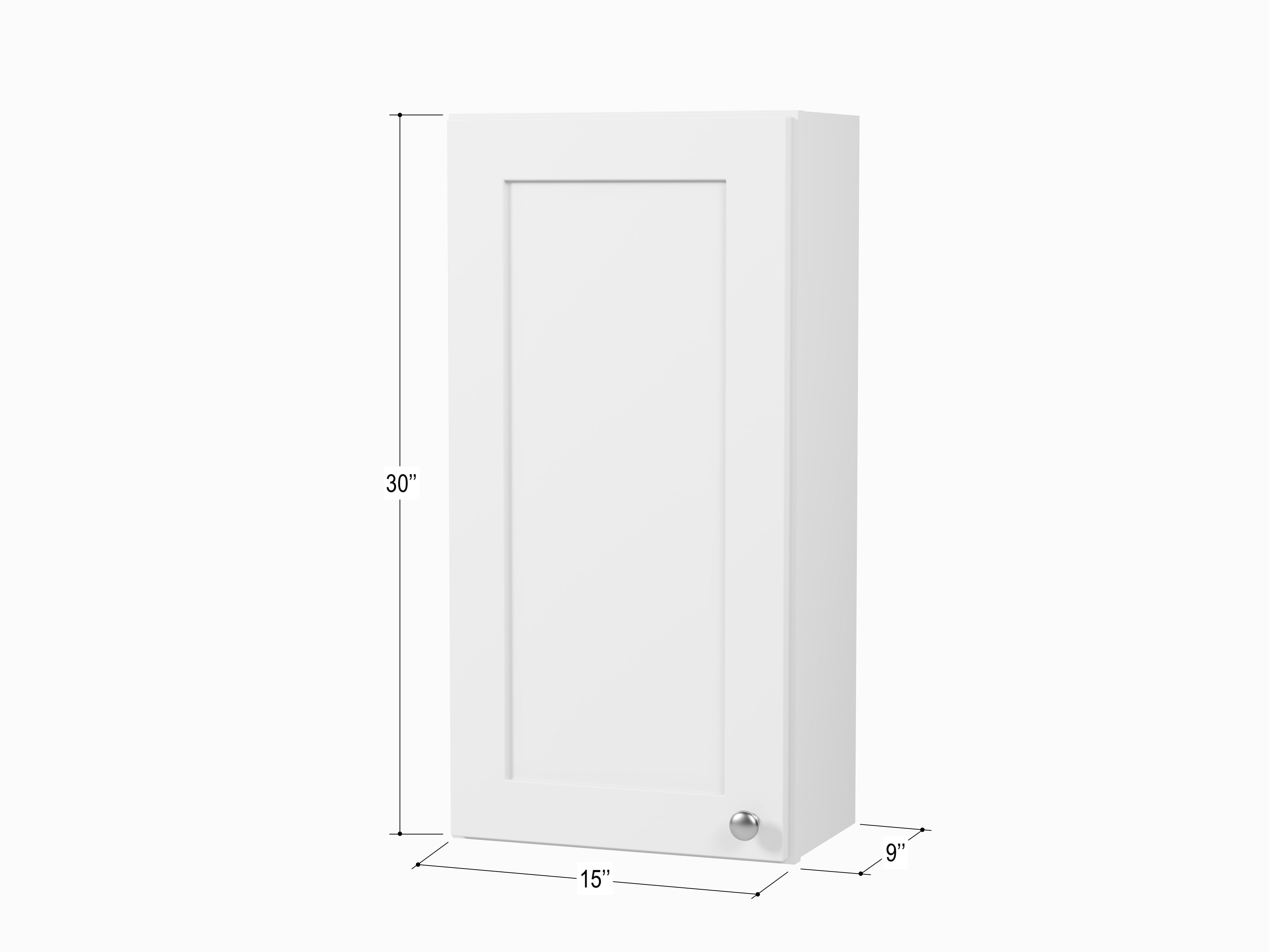 Disar 15" Bathroom Wall Cabinet Left