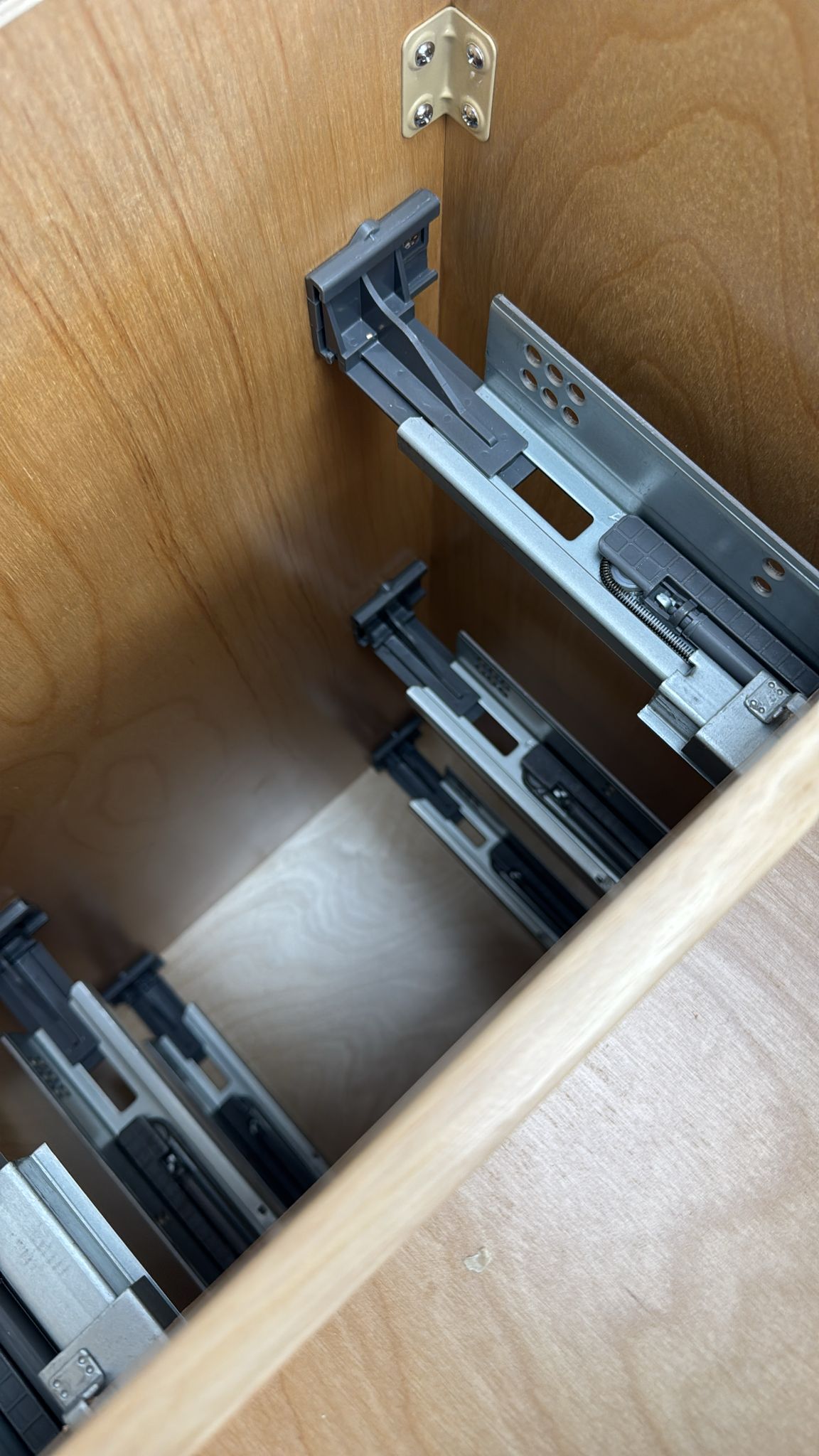 90 Double Bathroom Vanity Base Only With 5 Drawers