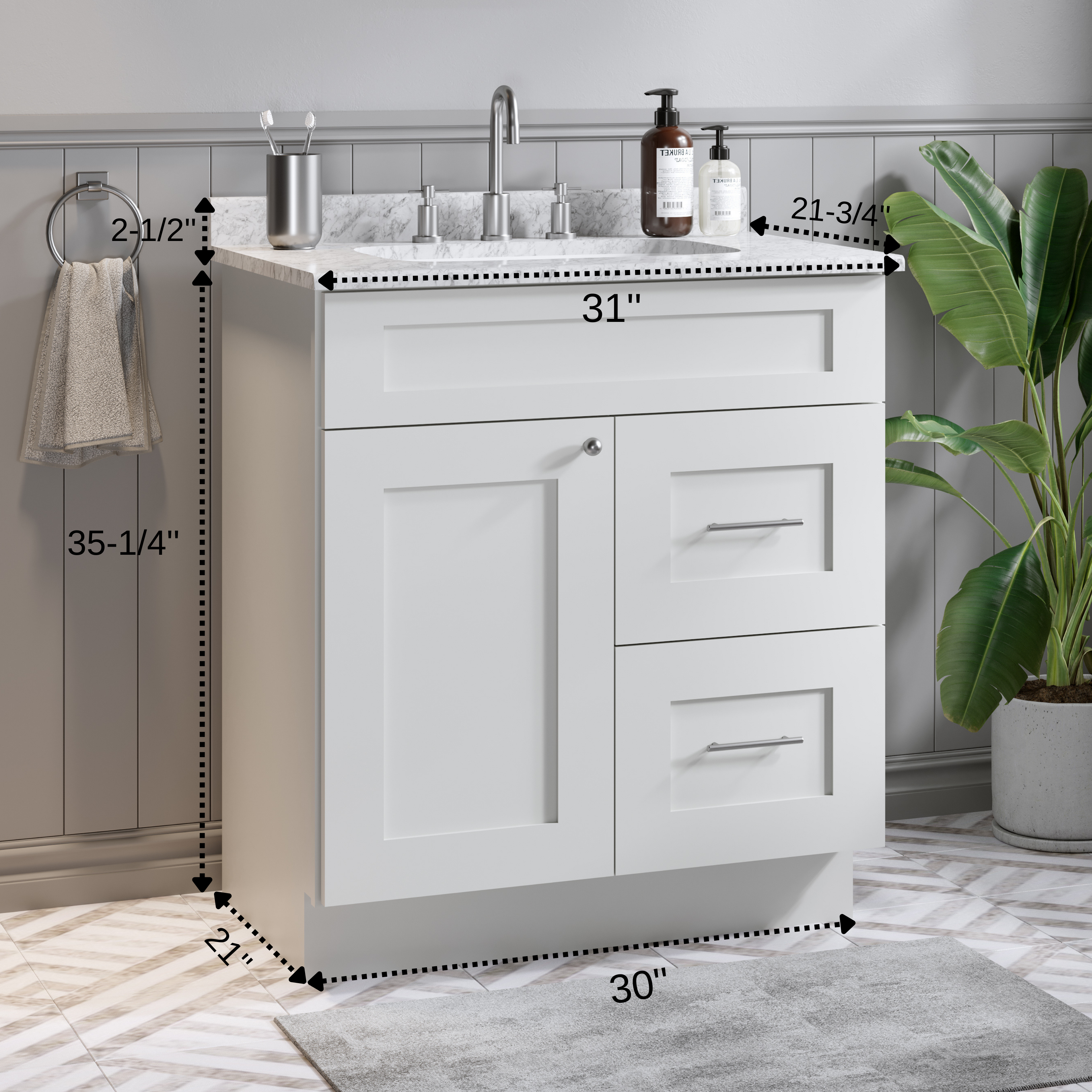 21 inch bathroom vanity with sink deals